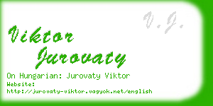 viktor jurovaty business card